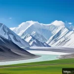 파미르 하이웨이 여행 계획 - A breathtaking panoramic view of the Pamir Highway&rsquo;s towering snow-capped peaks known as the "Roof o...